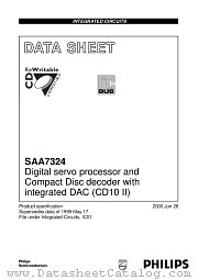 SAA7324H datasheet pdf Philips