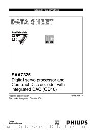 SAA7325 datasheet pdf Philips
