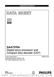 SAA7370A datasheet pdf Philips
