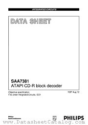 SAA7381 datasheet pdf Philips