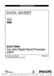 SAA7705 datasheet pdf Philips