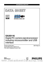 SAA8116 datasheet pdf Philips