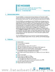 SC16C650B datasheet pdf Philips