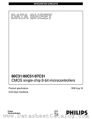 SC80C31BAPA44 datasheet pdf Philips