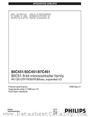 80C451 datasheet pdf Philips