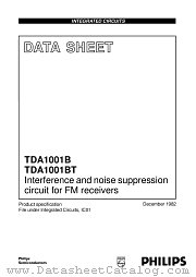 TDA1001BT datasheet pdf Philips