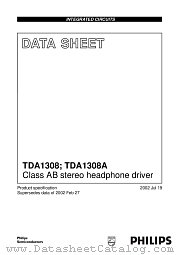 TDA1308 datasheet pdf Philips