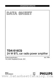 TDA1516CQ datasheet pdf Philips
