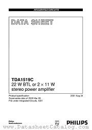 TDA1519C datasheet pdf Philips