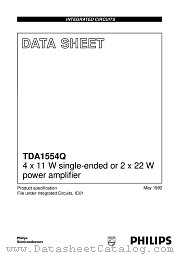 TDA1554Q datasheet pdf Philips