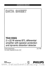 TDA1556 datasheet pdf Philips