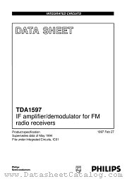 TDA1597T datasheet pdf Philips