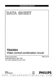 TDA3504 datasheet pdf Philips