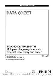 TDA3604TH datasheet pdf Philips