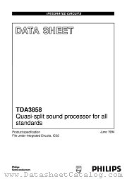 TDA3858 datasheet pdf Philips