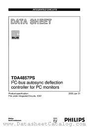 TDA4857 datasheet pdf Philips