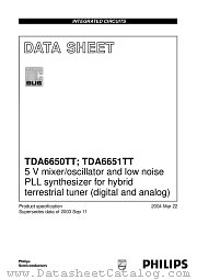 TDA6650 datasheet pdf Philips
