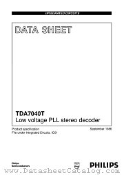 TDA7040T datasheet pdf Philips