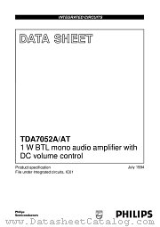 TDA7052AT datasheet pdf Philips