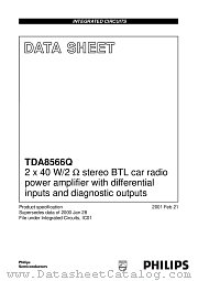 TDA8566Q datasheet pdf Philips