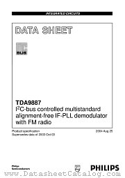 TDA9887T/V4 datasheet pdf Philips