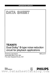 TEA0675 datasheet pdf Philips