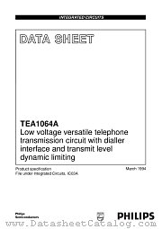 TEA1064AT datasheet pdf Philips