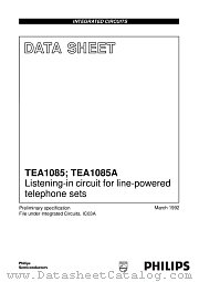 TEA1085AT datasheet pdf Philips