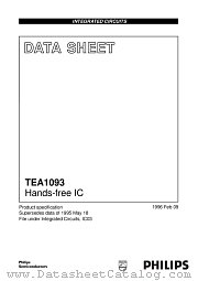 TEA1093 datasheet pdf Philips