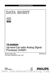 TEA6880H datasheet pdf Philips