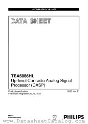 TEA6886HL datasheet pdf Philips