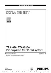 TZA1020HP datasheet pdf Philips
