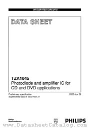 TZA1045 datasheet pdf Philips