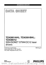 TZA3001U datasheet pdf Philips