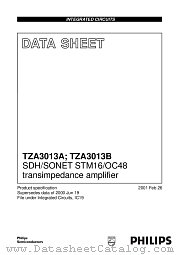 TZA3013BU datasheet pdf Philips
