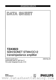 TZA3023U datasheet pdf Philips