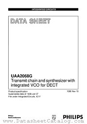 UAA2068 datasheet pdf Philips