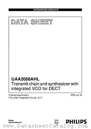 UAA2068AHL datasheet pdf Philips
