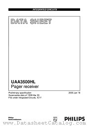 UAA3500HL datasheet pdf Philips
