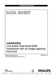 UAA3522 datasheet pdf Philips