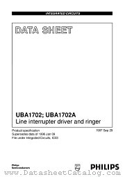 UBA1702AT datasheet pdf Philips