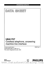 UBA1707TS datasheet pdf Philips