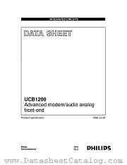 UCB1200 datasheet pdf Philips