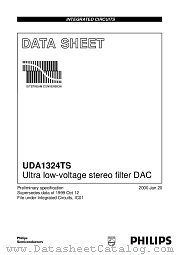 UDA1324TS datasheet pdf Philips