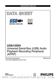 UDA1335H datasheet pdf Philips