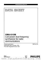 UMA1015M datasheet pdf Philips