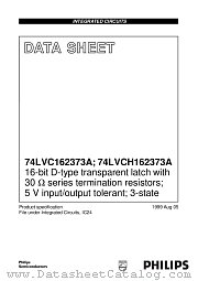 74LVCH162373ADL datasheet pdf Philips