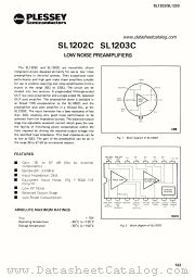 SL1203C datasheet pdf PLESSEY Semiconductors