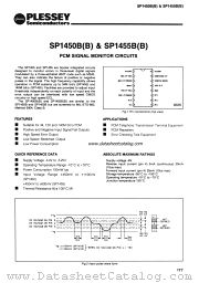 SP1455B(B) datasheet pdf PLESSEY Semiconductors