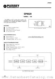SP8629 datasheet pdf PLESSEY Semiconductors